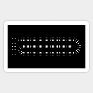 Cribbage Board Pattern Magnet